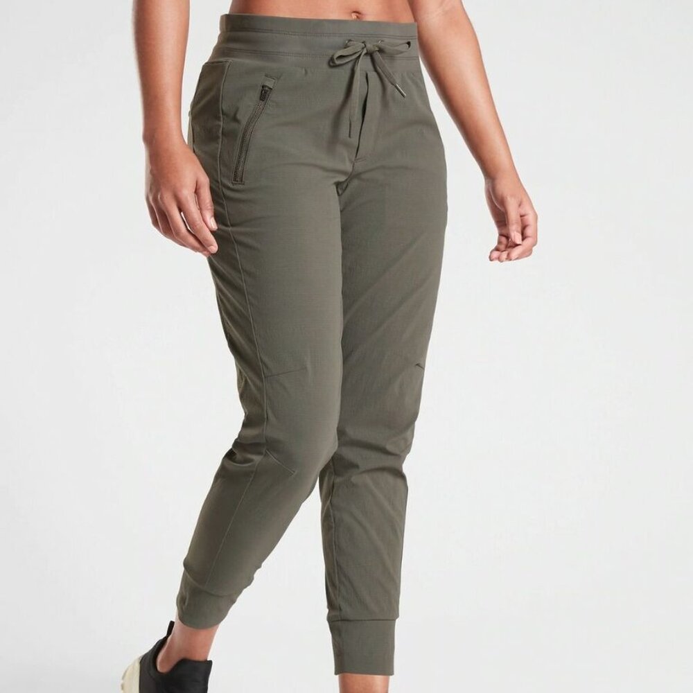 Athleta Trekkie North Jogger - Olive Green - Size 2 Tall